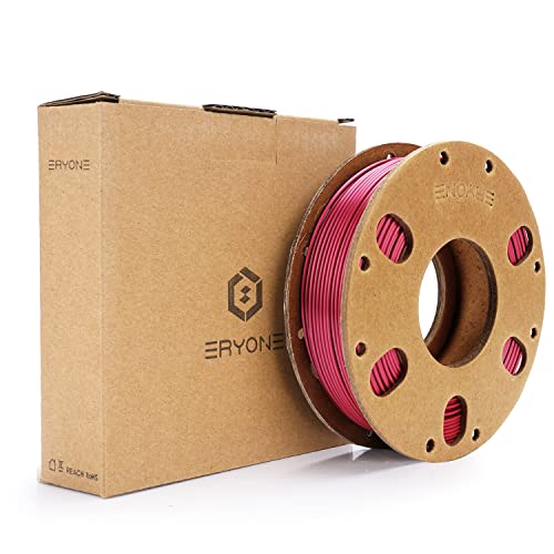 Silk PLA Filament 1.75mm, ENISINA Seidig Glänzendes 3D Drucker Filament PLA, Maßgenauigkeit +/- 0.03mm，200g / 7.06oz (Schwarz &Rosen rot) von Enisina