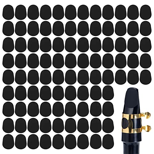 Eniyou 96 pcs Saxophon Mundstück Patch Klarinetten Zubehör Klarinette Schalllochmatten Polster Saxophon-pad Saxophone Mouthpiece Mundstückpolster Mundstück-Patch Für Alt-,Tenorsaxophon,Klarinette von Eniyou