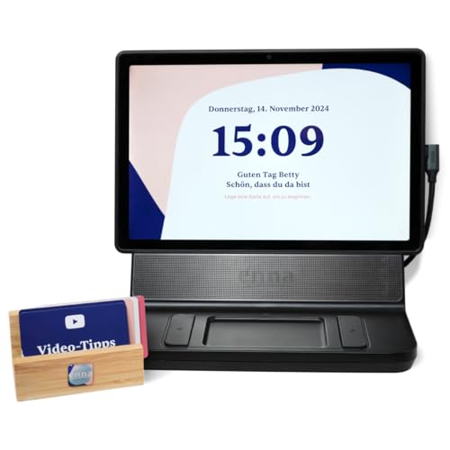 enna Dock inkl. 5 Starter-Karten - Tablet für Senioren, einfache Bedienung mit Karten, Videoanrufe mit Oma und Opa, Fotos senden, Fotoalben erstellen, 30 Tage kostenlos von Enna (Edel)