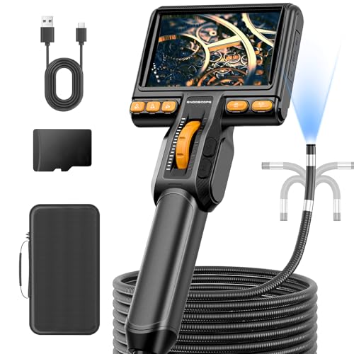ENNOVOR Endoskopkamera mit Licht, 360° Drehbare Inspektionskamera, 1080P HD Rohrkamera mit 8 LEDs, 5-Zoll Endoskop, IP67 Wsserdichte Endoskopkamera ohne WiFi – 1,5 m mit 32 GB TF-Karte ENNOVOR Endoskopkamera mit Licht, 360° Drehbare Inspektionskamera, 1080P HD Rohrkamera mit 8 LEDs, 5-Zoll Endoskop, IP67 Wsserdichte Endoskopkamera ohne WiFi – 1,5 m mit 32 GB TF-Karte von Ennovor