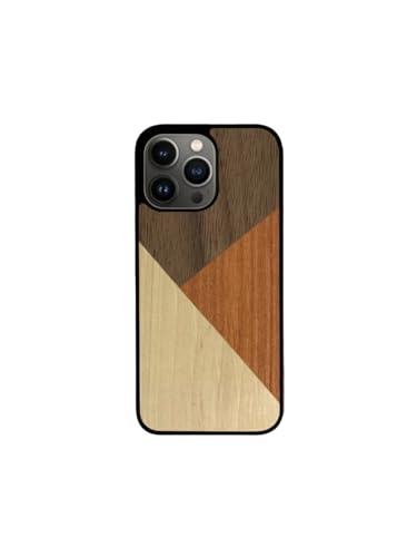 Enowood Schutzhülle aus Holz für iPhone 13 ProMax – dreifarbig von Enowood