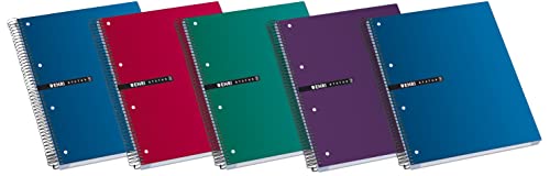 Enri STATUS - 5 Stück Notizbücher Spirale Microperforados, Kappe extradura, A4+, glatt von Enri