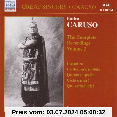 Great Singers - Enrico Caruso: Complete Recordings Vol. 2 (Aufnahmen 1903 / 1906) von Enrico Caruso
