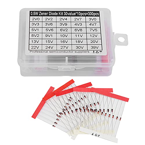 Dioden-Sortiment, Dioden-Kit 300Pcs 0.5W Stabilisierung -65-200℃ für Shunt-Regler für Spannungsreferenzen von Entatial