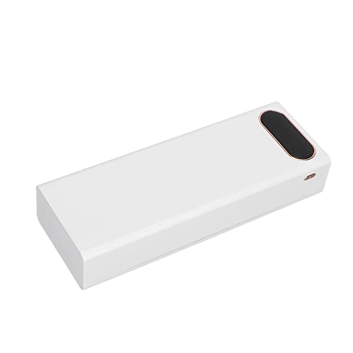 Entatial 18650 Batteriehalter, Dual-USB-Ausgang Genaue große Kapazität 3 Eingänge Tragbares Ladegerät für Mobiltelefone(Weiß) von Entatial