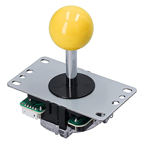 Entatial Arcade Game Joystick Kits, kompaktes Design 8-Wege-Joystick Arcade Game DIY Kit Teile Breite Anwendung für MAME für PC-Spiele für Fight Stick(Gelb) von Entatial