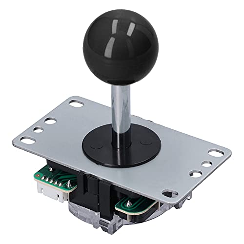 Entatial Arcade Game Joystick Kits, kompaktes Design 8-Wege-Joystick Arcade Game DIY Kit Teile Breite Anwendung für MAME für PC-Spiele für Fight Stick(Schwarz) von Entatial