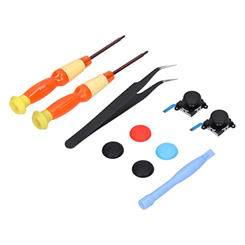 Entatial Joystick-Ersatzkit, langlebiges Joystick-Ersatzwerkzeug Professional für N-Switch-Controller(Schwarz) von Entatial