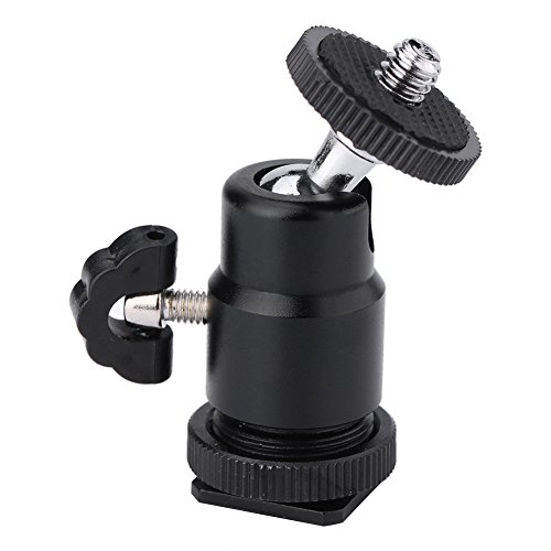 Kugelkopf Kit Zurück 1/4 Zoll Schraube Kamera Stativ Kugelkopf Blitzschuh Adapter Zubehör Mit Handyhalter Für Digitalkamera Video Leuchten Stative von Entatial