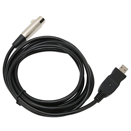 Mikrofonkabel, 3 Pin 9.8ft Stark Einfach zu bedienendes USB-Mikrofonkabel USB-Stecker auf XLR-Buchse für Studio- von Entatial