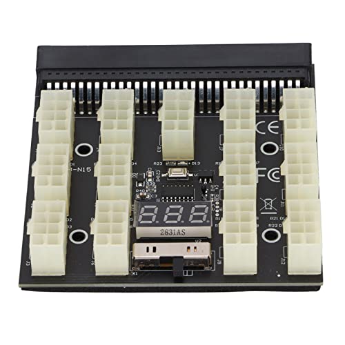 Mining Netzteil Board Adapter, Netzteil Board Adapter Gute Leistung Weit verbreitet 6pin 8pin 12V Schwarz für Mining Grafikkarten Netzteil von Entatial