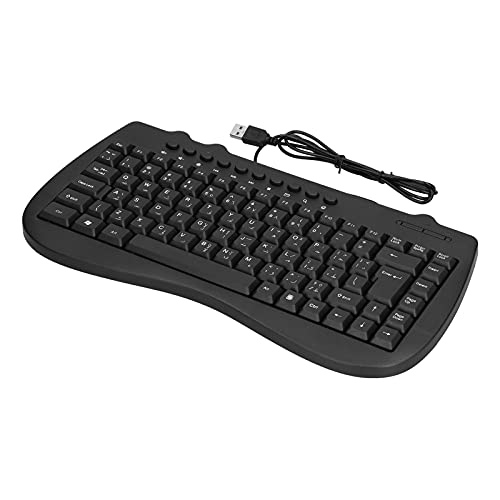 PC-Tastatur, Allgemeines Anwendbare USB-Tastatur, klein, tragbar, verwenden Sie einfach haltbaren Kunststoff für Desktop-Computer für Laptops(Arabisch) von Entatial