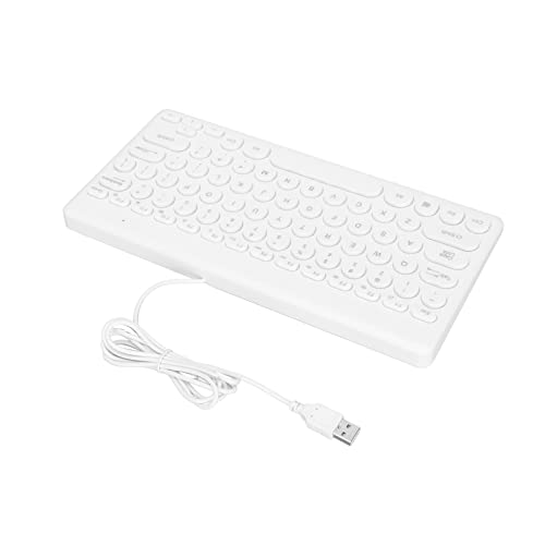 USB-Tastatur, Mini-Tastatur mit hoher Stabilität für zu Hause für das Büro für Reisen(Weiß) von Entatial