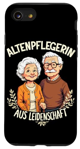 Altenpflegerin Betreuerin Altenheim Pflege Senioren Herz Süß Hülle für iPhone SE (2020) / 7 / 8 von Entdecke Witzige Tier Designs & Sprüche