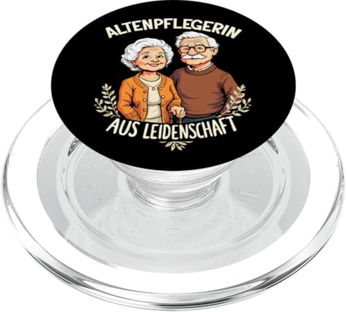 Altenpflegerin Betreuerin Altenheim Pflege Senioren Herz Süß PopSockets PopGrip für MagSafe Altenpflegerin Betreuerin Altenheim Pflege Senioren Herz Süß PopSockets PopGrip für MagSafe von Entdecke Witzige Tier Designs & Sprüche