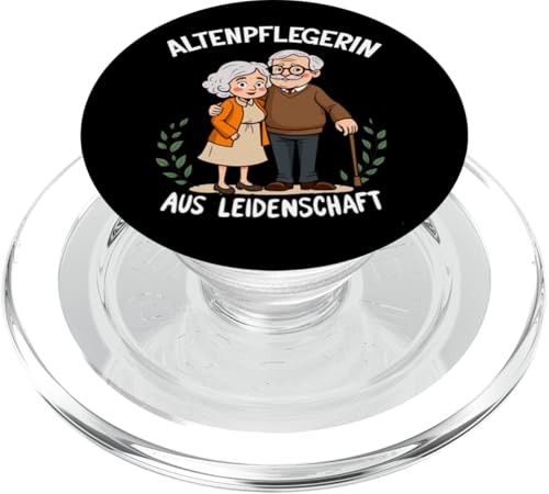 Altenpflegerin mit Herz liebe Sprüche Pflege Senioren Herz PopSockets PopGrip für MagSafe Altenpflegerin mit Herz liebe Sprüche Pflege Senioren Herz PopSockets PopGrip für MagSafe von Entdecke Witzige Tier Designs & Sprüche