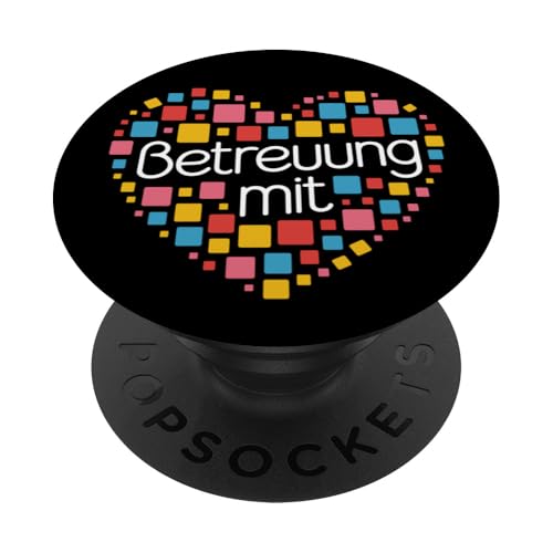 Betreuung mit Herz Berufsbekleidung Pfleger Altenpflege Zivi PopSockets Klebender PopGrip von Entdecke Witzige Tier Designs & Sprüche