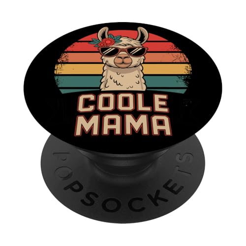 Coole Mama Alpaka Lama Sonnenbrille Muttertag Beste Familie PopSockets Klebender PopGrip von Entdecke Witzige Tier Designs & Sprüche