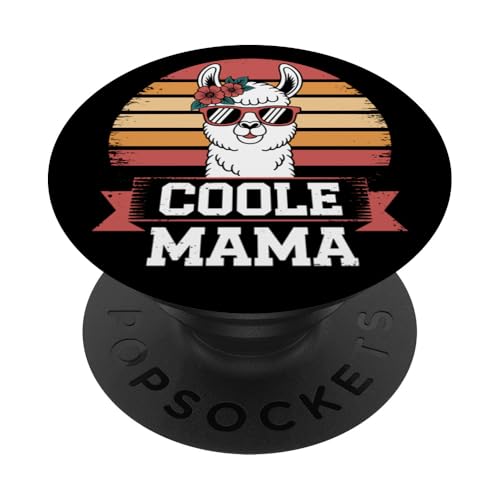 Coole liebe Mama Alpaka Lama Sonnenbrille Muttertag Familie PopSockets Klebender PopGrip von Entdecke Witzige Tier Designs & Sprüche