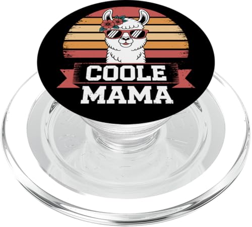 Coole liebe Mama Alpaka Lama Sonnenbrille Muttertag Familie PopSockets PopGrip für MagSafe von Entdecke Witzige Tier Designs & Sprüche