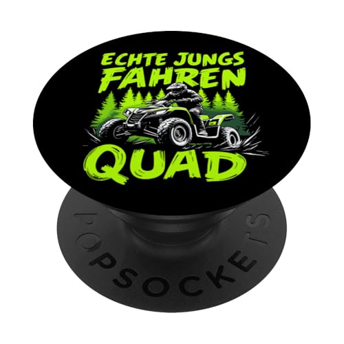 Echte Jungs fahren Quad Offroad ATV UTV Quadfahrer Spruch PopSockets Klebender PopGrip von Entdecke Witzige Tier Designs & Sprüche