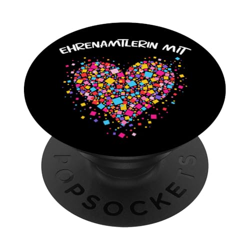 Ehrenamtlerin mit Herz Ehrenamt Spruch an der Tafel Sozial PopSockets Klebender PopGrip von Entdecke Witzige Tier Designs & Sprüche