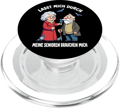 Lasst mich durch meine Senioren brauchen mich Altenpflegerin PopSockets PopGrip für MagSafe Lasst mich durch meine Senioren brauchen mich Altenpflegerin PopSockets PopGrip für MagSafe von Entdecke Witzige Tier Designs & Sprüche
