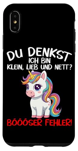 Lustiges Einhorn Du Denkst Ich Bin Klein Lieb Nett Spruch Hülle für iPhone XS Max Lustiges Einhorn Du Denkst Ich Bin Klein Lieb Nett Spruch Hülle für iPhone XS Max von Entdecke Witzige Tier Designs & Sprüche