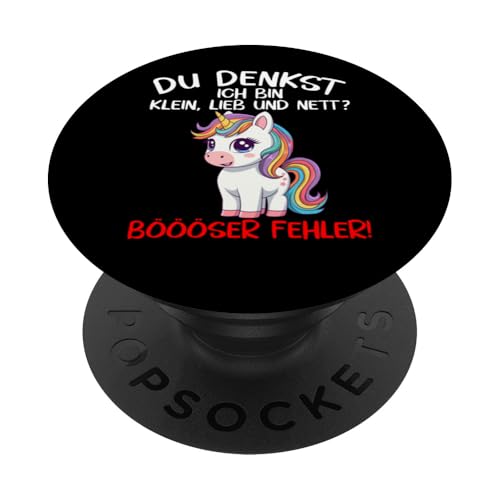Lustiges Einhorn Du Denkst Ich Bin Klein Lieb Nett Spruch PopSockets Klebender PopGrip Lustiges Einhorn Du Denkst Ich Bin Klein Lieb Nett Spruch PopSockets Klebender PopGrip von Entdecke Witzige Tier Designs & Sprüche