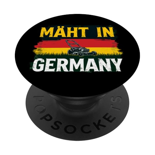 Mäht in Germany Lustig Rasenmähen Rasenflüsterer Vatertag PopSockets Klebender PopGrip Mäht in Germany Lustig Rasenmähen Rasenflüsterer Vatertag PopSockets Klebender PopGrip von Entdecke Witzige Tier Designs & Sprüche