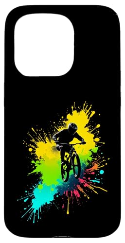 Mountainbiken Hülle für iPhone 15 Pro von Entwürfe für Mountainbikes