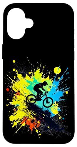 Mountainbiken Hülle für iPhone 16 Plus von Entwürfe für Mountainbikes