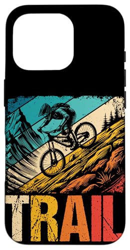 TRAIL Mountainbiking Hülle für iPhone 16 Pro TRAIL Mountainbiking Hülle für iPhone 16 Pro von Entwürfe für Mountainbikes
