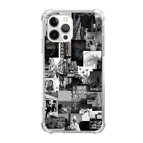 Enughselso Schwarz Weiß Ästhetische Collage Hülle Kompatibel mit iPhone 15 Pro Max, Fashion Lifestyle Art Case für iPhone 15 Pro Max, Coole Niedliche TPU Bumper Handyhülle Cover Enughselso Schwarz Weiß Ästhetische Collage Hülle Kompatibel mit iPhone 15 Pro Max, Fashion Lifestyle Art Case für iPhone 15 Pro Max, Coole Niedliche TPU Bumper Handyhülle Cover von Enughselso