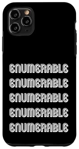 Aufzählbar Hülle für iPhone 11 Pro Max Aufzählbar Hülle für iPhone 11 Pro Max von Enumerable Apparel