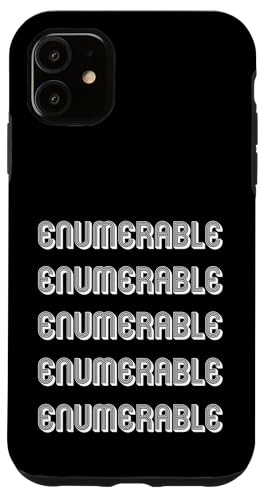 Aufzählbar Hülle für iPhone 11 Aufzählbar Hülle für iPhone 11 von Enumerable Apparel