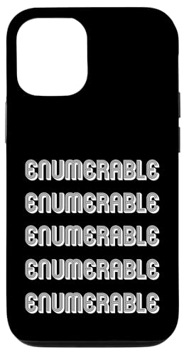 Aufzählbar Hülle für iPhone 12/12 Pro Aufzählbar Hülle für iPhone 12/12 Pro von Enumerable Apparel