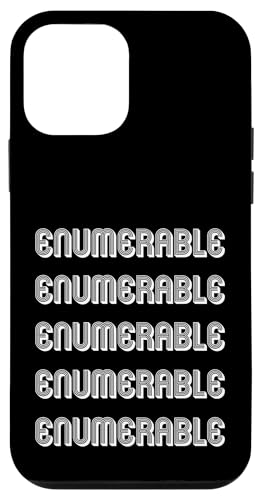 Aufzählbar Hülle für iPhone 12 mini Aufzählbar Hülle für iPhone 12 mini von Enumerable Apparel