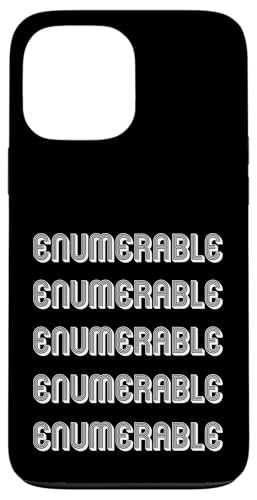Aufzählbar Hülle für iPhone 13 Pro Max Aufzählbar Hülle für iPhone 13 Pro Max von Enumerable Apparel