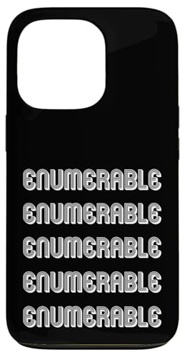 Aufzählbar Hülle für iPhone 13 Pro Aufzählbar Hülle für iPhone 13 Pro von Enumerable Apparel