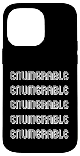 Aufzählbar Hülle für iPhone 14 Pro Max Aufzählbar Hülle für iPhone 14 Pro Max von Enumerable Apparel