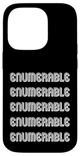 Aufzählbar Hülle für iPhone 14 Pro Aufzählbar Hülle für iPhone 14 Pro von Enumerable Apparel