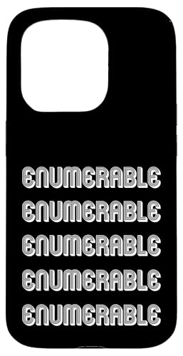 Aufzählbar Hülle für iPhone 15 Pro Aufzählbar Hülle für iPhone 15 Pro von Enumerable Apparel