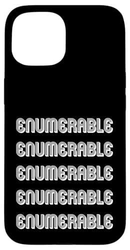 Aufzählbar Hülle für iPhone 15 Aufzählbar Hülle für iPhone 15 von Enumerable Apparel