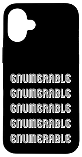 Aufzählbar Hülle für iPhone 16 Plus Aufzählbar Hülle für iPhone 16 Plus von Enumerable Apparel