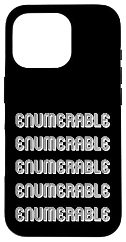 Aufzählbar Hülle für iPhone 16 Pro Aufzählbar Hülle für iPhone 16 Pro von Enumerable Apparel
