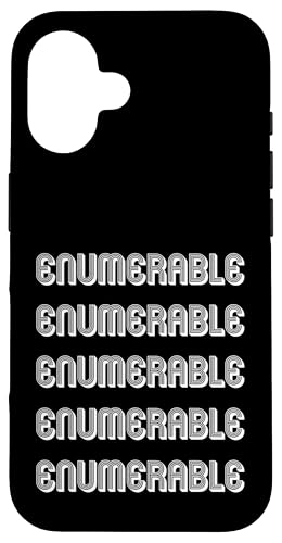 Aufzählbar Hülle für iPhone 16 Aufzählbar Hülle für iPhone 16 von Enumerable Apparel