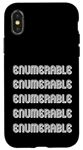 Aufzählbar Hülle für iPhone X/XS Aufzählbar Hülle für iPhone X/XS von Enumerable Apparel