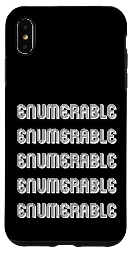 Aufzählbar Hülle für iPhone XS Max Aufzählbar Hülle für iPhone XS Max von Enumerable Apparel