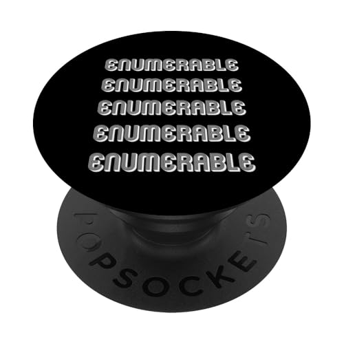 Aufzählbar PopSockets Klebender PopGrip Aufzählbar PopSockets Klebender PopGrip von Enumerable Apparel